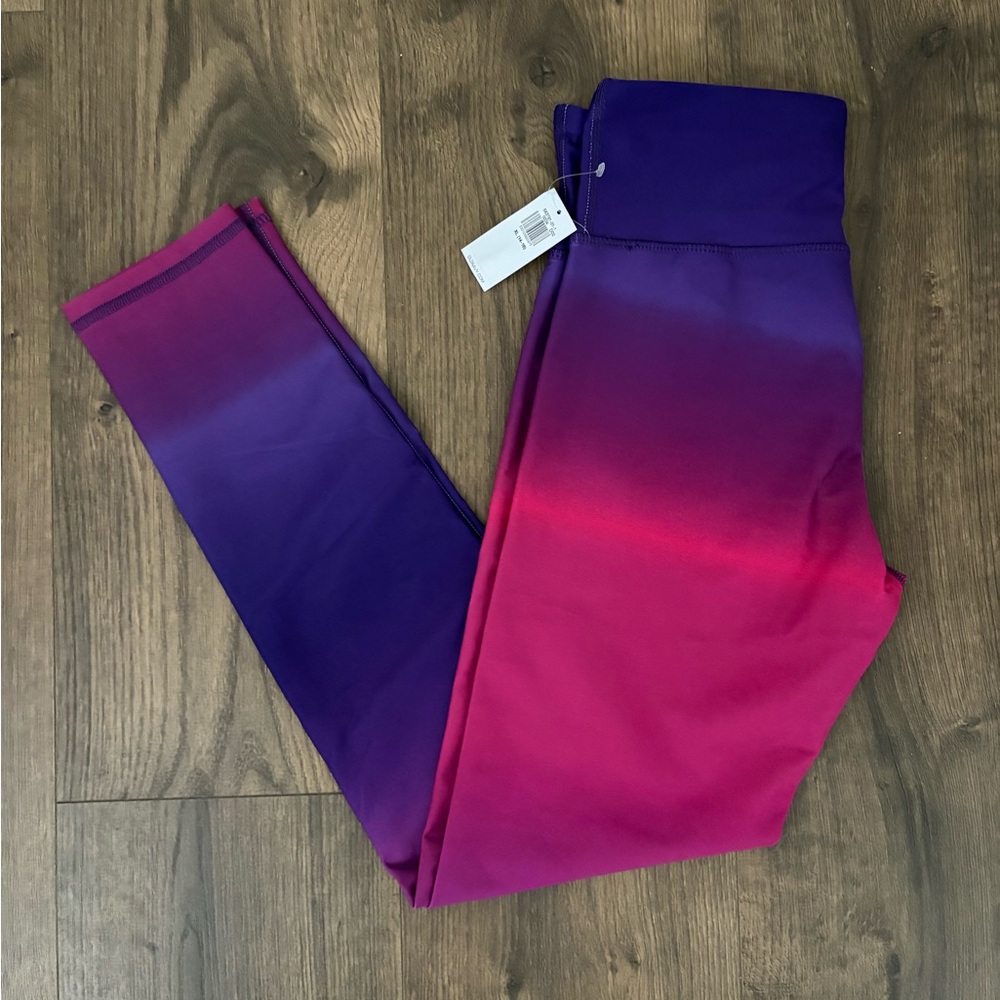 Old Navy girls powersoft 7/8 length, high-waisted performance “warm ombré” - Picture 2 of 2